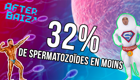 32% de spermatozoïdes en moins